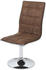 Mendler 6x Esszimmerstuhl MCW-C41, Stuhl Küchenstuhl, höhenverstellbar drehbar, Stoff/Textil vintage braun