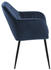 Actona Emilia, Gepolsterter Sitz, Stoff, Blau, Gepolsterte Rückenlehne, Stoff, Blau