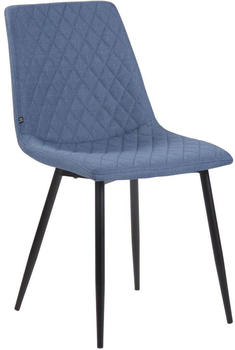 CLP Stuhl Telde Stoff mit Metallgestell blau