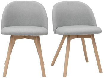 Miliboo Celeste Scandinavian Chairs (Set of 2) grey