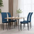 vidaXL Esszimmerstühle 4 Stk. Blau Samt (326103)