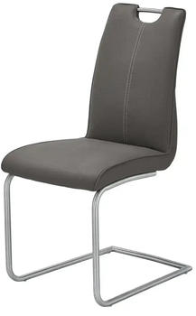 Möbel Kraft Freischwinger grau 43x98x52