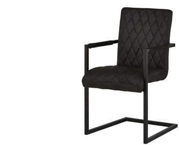 Möbel Kraft Schwingstuhl schwarz 53x91x62
