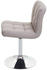 Mendler 2er-Set Esszimmerstuhl Drehstuhl Stuhl Kavala Kunstleder Chrom taupe-grau