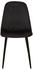 CLP 4er Set Stühle Giverny mit Ziernähten schwarz, Material:Samt