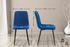 CLP 4er Set Stühle Dijon mit Lehne blau, Material:Stoff