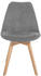 CLP Esszimmerstuhl Linares Mit Buchenholzgestell grau, Material:Cord