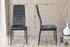 CLP 6er Set Esszimmerstühle Mayfair gepolstert mit Metallgestell grau, Material:Samt