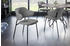 Riess-Ambiente Design Stuhl VOGUE grau Bouclé schwarze Metallbeine Teddystoff Retro Esszimmerstuhl Konferenzstuhl