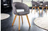 Riess-Ambiente Design Stuhl NORDIC STAR grau Strukturstoff Holzbeine Eichenoptik Esszimmerstuhl Essstuhl