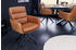 Riess-Ambiente Drehbarer Design Stuhl BIG GEORGE cognac Echtleder Microfaser mit Armlehne Retro Drehstuhl Esszimmerstuhl Konferenzstuhl