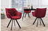Riess-Ambiente Drehbarer Stuhl THE DUTCH COMFORT rot Samt mit Armlehnen Modern Design Drehstuhl Esszimmerstuhl Konferenzstuhl