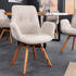 Riess-Ambiente Drehbarer Design Stuhl BALTIC beige Bouclé natur Eiche Massivholz-Beine mit Armlehne Esszimmerstuhl Essstuhl