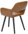 Mendler Esszimmerstuhl HWC-A50 II, Stuhl Küchenstuhl, Retro 50er Jahre Design Kunstleder, WildKunstleder, dunkle Beine