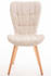 CLP 4er Set Stuhl Elda Stoff natura mit robustem Holzgestell creme