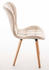 CLP 4er Set Stuhl Elda Stoff natura mit robustem Holzgestell creme