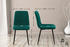 CLP 4er Set Stühle Dijon mit Lehne dunkelgrün, Material:Stoff