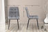 CLP 4er Set Esszimmerstuhl Tilde Gesteppt grau, Material:Stoff