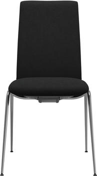 Stressless Polsterstuhl Laurel 57x92x59 cm, Material, Stahl, braun (chestnut dinamica, chrom glänzend) 4-Fuß-Stuhl Esszimmerstuhl Polsterstuhl Küchenstühle (52323652-0)