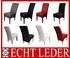 Mendler 6er-Set Esszimmerstuhl Crotone, LEDER schwarz,helle Beine