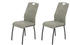 Möbel Kraft Polsterschwingstuhl 2er-Set grau 64x96