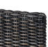 vidaXL Esszimmerstühle 4 Stk. Schwarz Kubu Rattan und Mangoholz