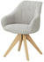 Möbel Kraft Drehsessel mit Armlehne grau 60x83x65