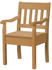 maison bleue Holzstuhl mit Armlehne Bendix holzfarben 53,9x93x58