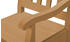 maison bleue Holzstuhl mit Armlehne Bendix holzfarben 53,9x93x58