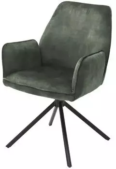 Primo Esszimmerstuhl drehbar Ramina gr&uuml;n 60x89x64