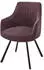 Primo Armlehnstuhl drehbar Loro rot 60x87x61