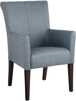 Home Affaire Esszimmerstuhl King 60x92x65 cm, Beingestell aus Massivholz, Feinstruktur, Massivholz, blau (petrol, buche wenge) Küchenstühle (81552737-0)