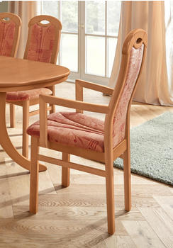 Home Affaire Stuhl ALExStühle beige (buche, orange) 4-Fuß-Stuhl Armlehnstuhl Esszimmerstuhl Küchenstühle (59528020-0)