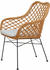 Home Affaire Rattanstuhl 64x90x63 cm, 1 St., Eisen, gelb (honigfarben, schwarz) Holzstühle (813830-0)