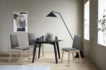 Stressless Polsterstuhl Laurel 57x92x59 cm, Leder BATICK, Massivholz, grau (grey batick, walnuss) Polsterstühle (60574604-0)