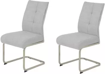 Hela Freischwinger Ines B/T: 50x66 cm, 2 St., 2er + Metall, grau (grau, edelstahloptik) Freischwinger (24426845-0)
