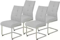 HELA Freischwinger "Ines" (Set) 4 Stk.bequeme Sitzbreite und Federkern Polsterung