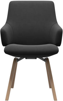 Stressless Polsterstuhl Laurel 58x92x59 cm, Microfaser DINAMICA, Vollholz, grau (charcoal dinamica, walnuss) Polsterst&uuml;hle (26266521-0)