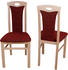 Home Affaire 4-Fußstuhl Kasia 45x95x48 cm, 2 St., Struktur, Massivholz, rot (buche, bordeau) 4-Fuß-Stühle (295377-0)
