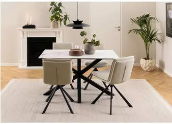 Mid.you Stuhl Beige Sternfuß 47x85x59 cm (1749096104) – Eleganz und Komfort im Esszimmer