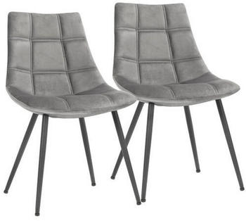 BOXXX Stuhl-Set Grau Schwarz konisch 48.5x79x54 cm (2543006401)