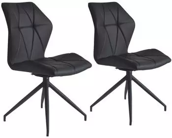 Mid.you Stuhl-Set Schwarz rund 52x90.5x62 cm (2047008701)