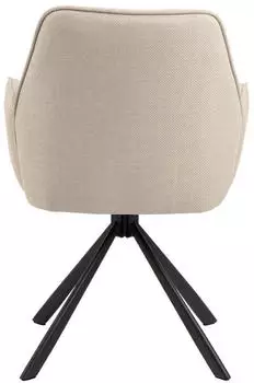 Mid.you Armlehnstuhl Beige Sternfuß 61x88.5x63 cm (1749031101) – Hochwertige Materialien und Verarbeitung