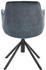 Novel Armlehnstuhl Schwarz Petrol konisch rund A-Form 60x88x64 cm (196058404)