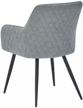 set one by Musterring Armlehnstuhl Grau Schwarz Rundrohr 61x85x64 cm (2341003101) – Komfortable Sitzmaße für entspanntes Sitzen