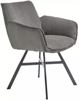 set one by Musterring Armlehnstuhl Grau X-Form eckig 60x84x65 cm (1475020909)