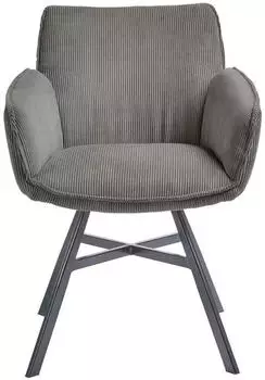 set one by Musterring Armlehnstuhl Grau X-Form eckig 60x84x65 cm (1475020909) – Eleganz und Komfort im Esszimmer