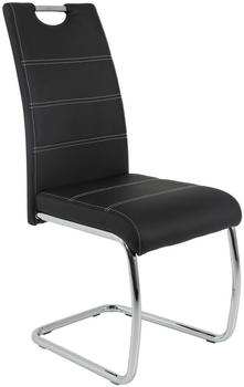CarryHome Schwingstuhl Schwarz Rundrohr 43x98x59 cm (1606004107)