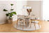 Mid.you Armlehnstuhl Beige massiv rund 56x75.5x54 cm (1749027201)