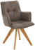 Dieter Knoll Armlehnstuhl Schlamm Rindleder Wildeiche massiv 59x89x63 cm (1475021251)